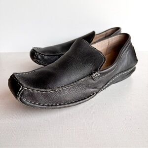 Franco Fortini Men's Black Venetian Driver Loafer